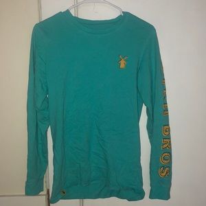 Dutch bros turquoise long sleeve
